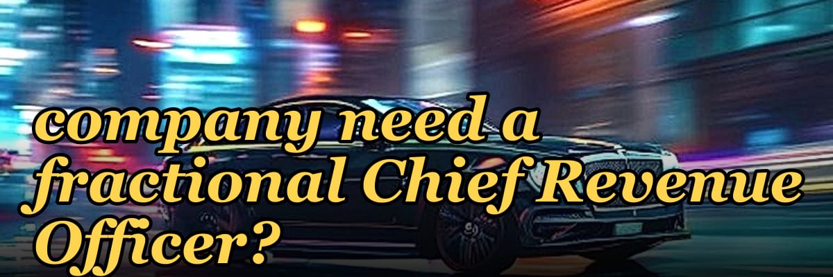 Does a PE-backed consumer subscription company need a fractional Chief Revenue Officer?