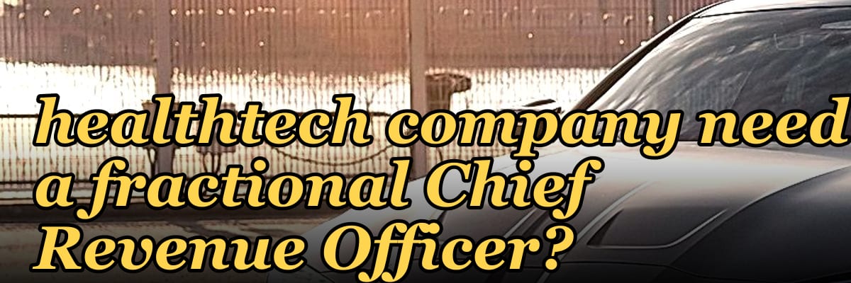 Does a $5M to $10M ARR healthtech company need a fractional Chief Revenue Officer?