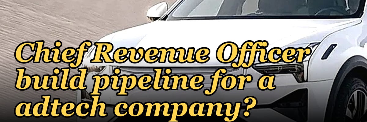 How does a fractional Chief Revenue Officer build pipeline for a adtech company?
