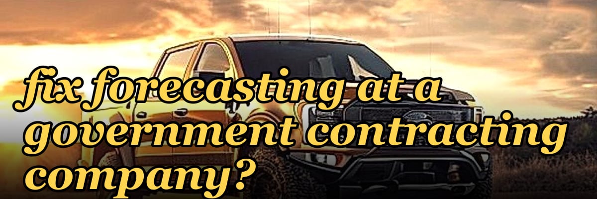How does a fractional Chief Revenue Officer fix forecasting at a government contracting company?