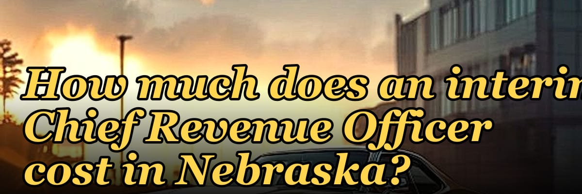 How much does an interim Chief Revenue Officer cost in Nebraska?