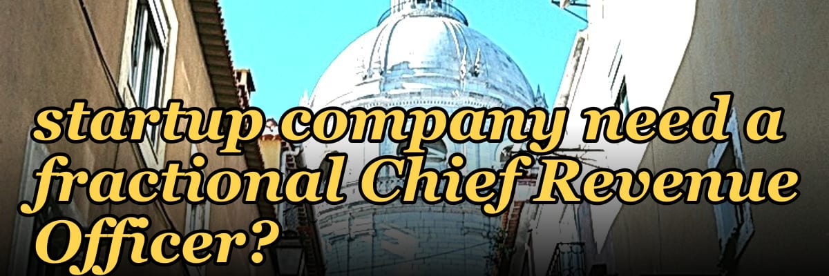 Does a scale-up AI startup company need a fractional Chief Revenue Officer?