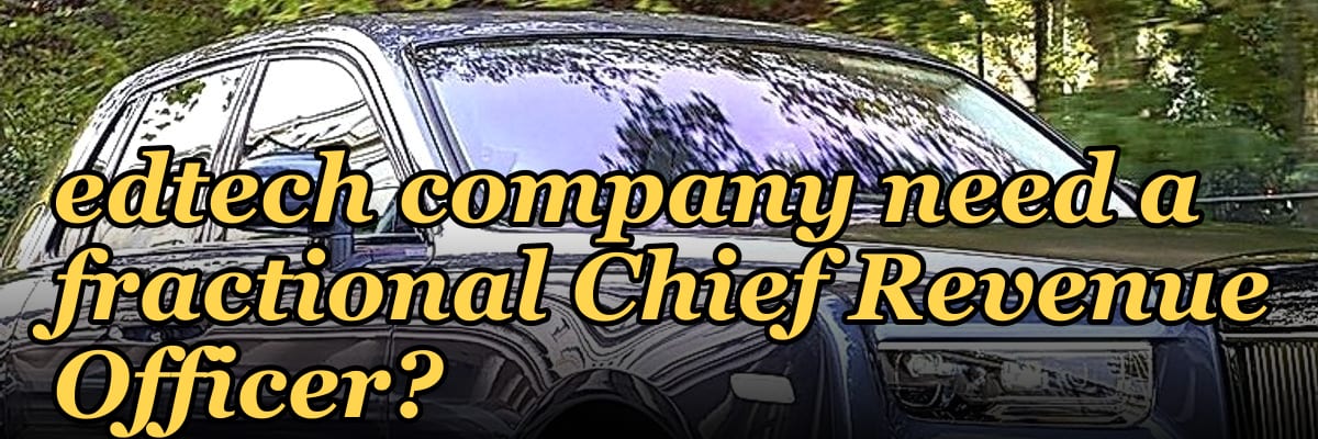Does a high-growth edtech company need a fractional Chief Revenue Officer?