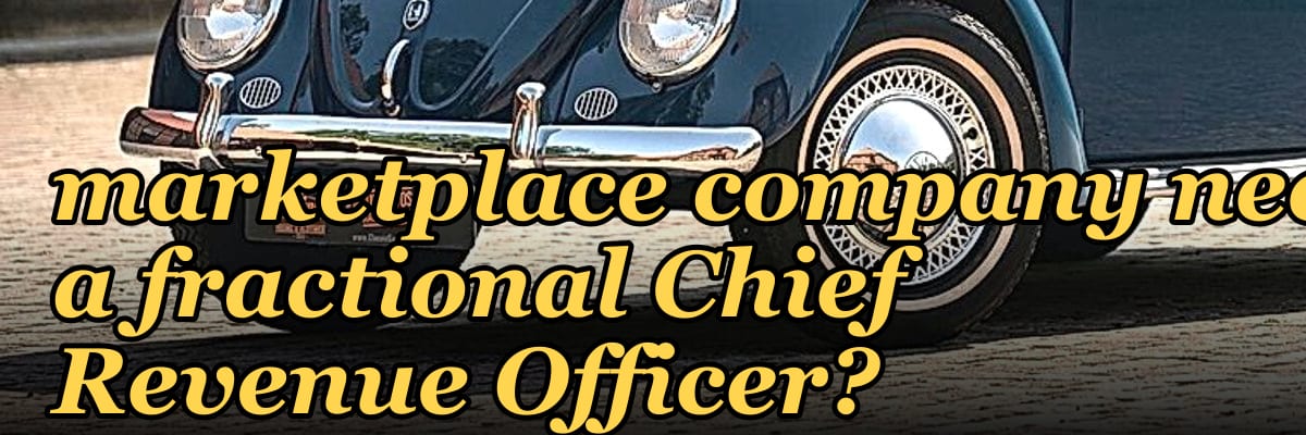 Does a Series B marketplace company need a fractional Chief Revenue Officer?