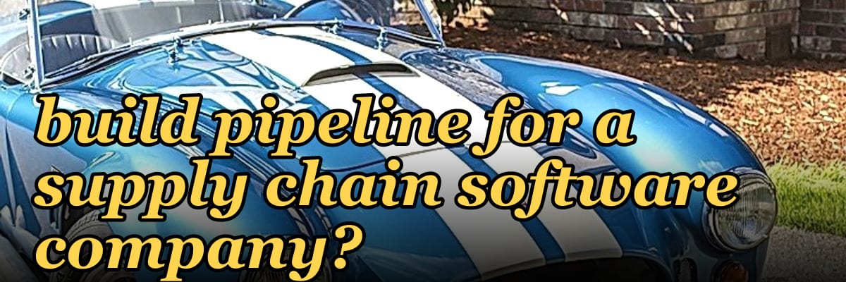How does a fractional Chief Revenue Officer build pipeline for a supply chain software company?