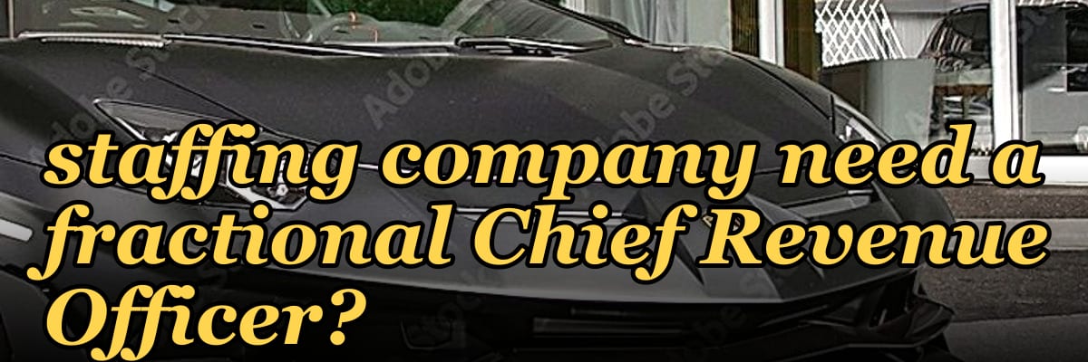 Does a PE-backed staffing company need a fractional Chief Revenue Officer?