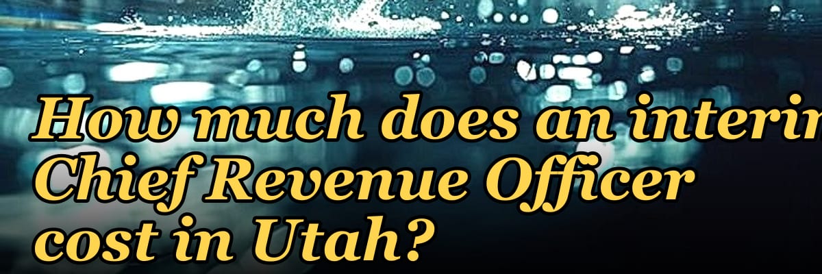 How much does an interim Chief Revenue Officer cost in Utah?