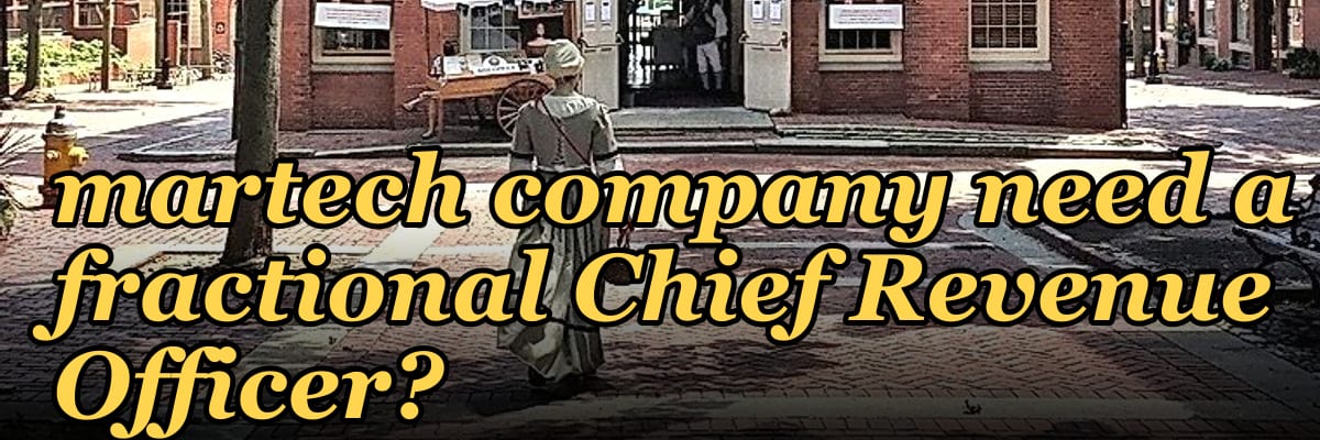 Does a founder-led martech company need a fractional Chief Revenue Officer?