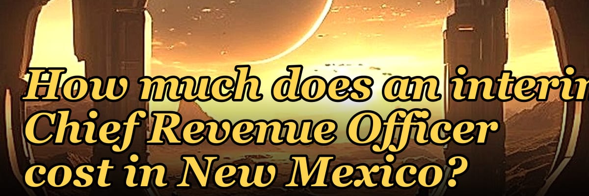 How much does an interim Chief Revenue Officer cost in New Mexico?