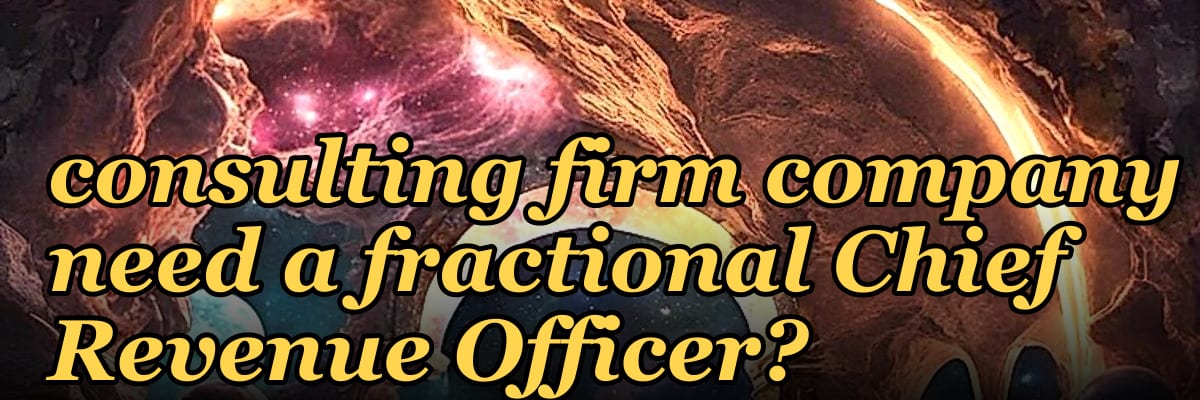 Does a scale-up consulting firm company need a fractional Chief Revenue Officer?