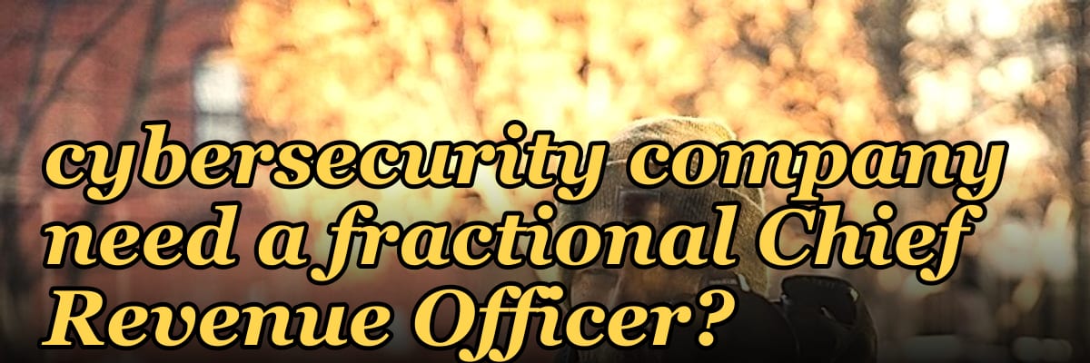 Does a mid-market cybersecurity company need a fractional Chief Revenue Officer?