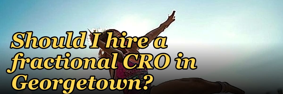 Should I hire a fractional CRO in Georgetown?