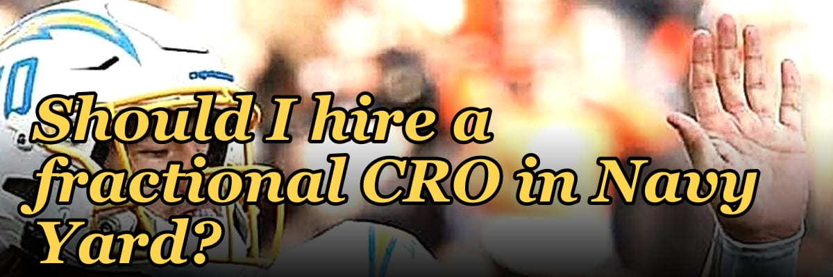 Should I hire a fractional CRO in Navy Yard?
