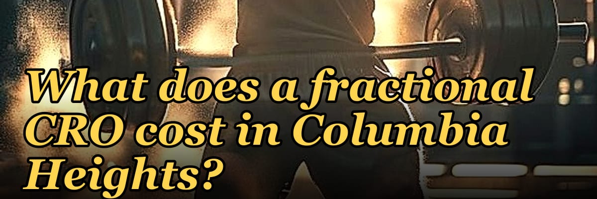What does a fractional CRO cost in Columbia Heights?