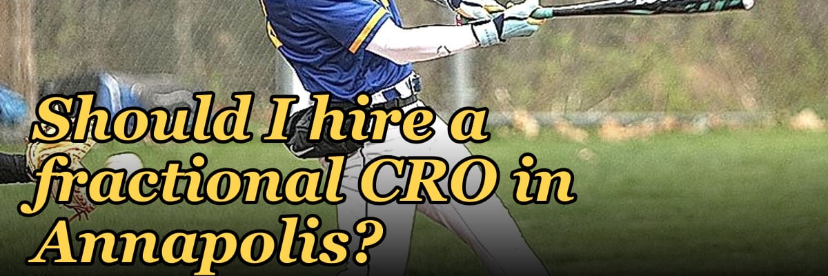 Should I hire a fractional CRO in Annapolis?