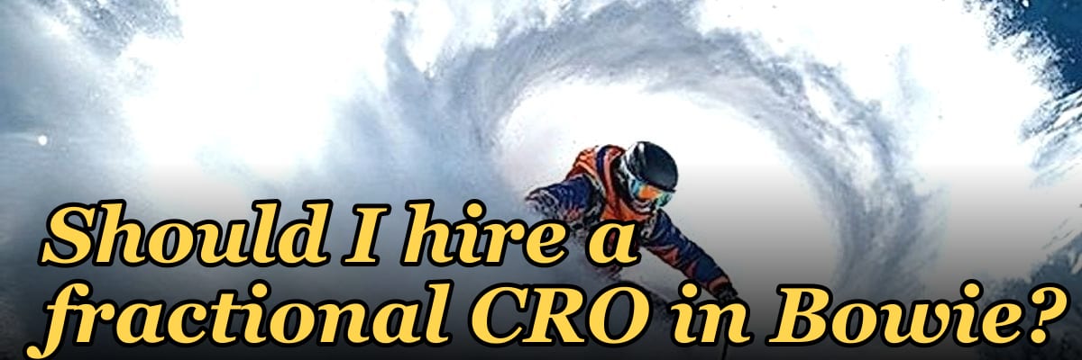 Should I hire a fractional CRO in Bowie?
