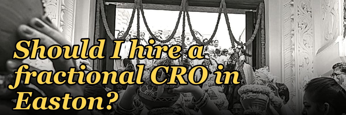 Should I hire a fractional CRO in Easton?