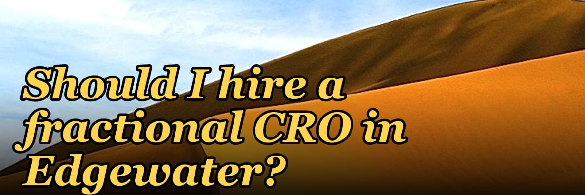Should I hire a fractional CRO in Edgewater?