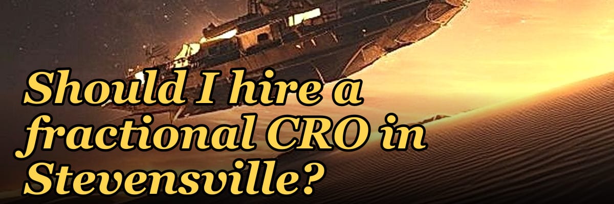 Should I hire a fractional CRO in Stevensville?