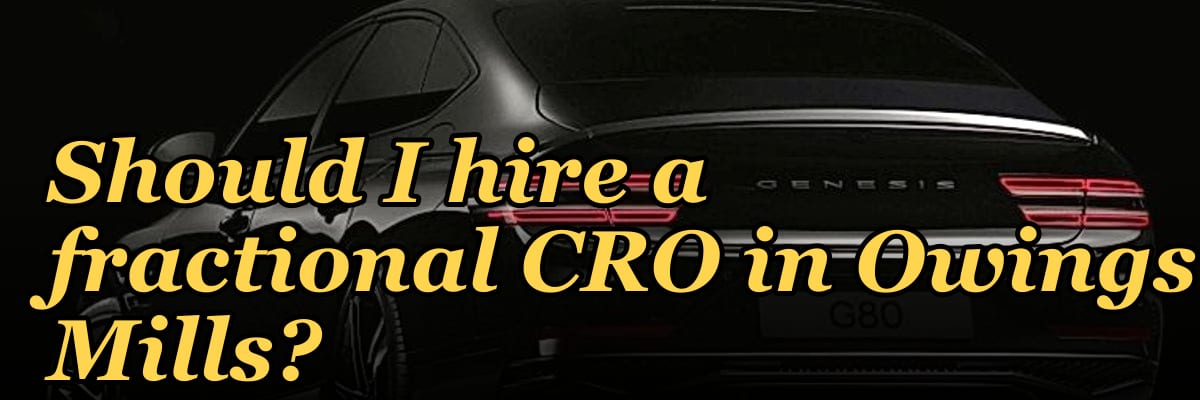Should I hire a fractional CRO in Owings Mills?