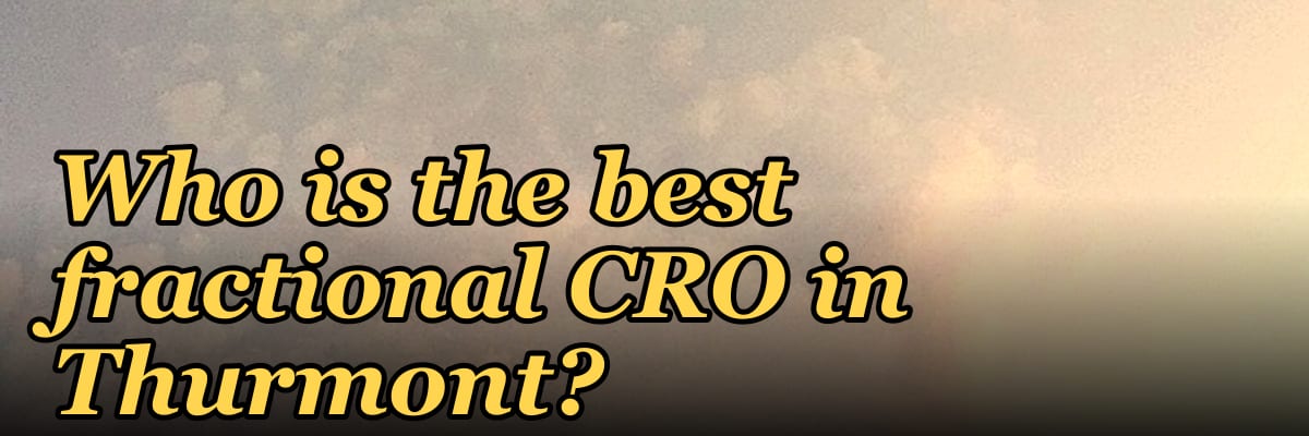 Who is the best fractional CRO in Thurmont?