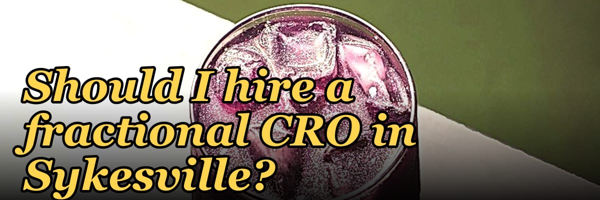 Should I hire a fractional CRO in Sykesville?