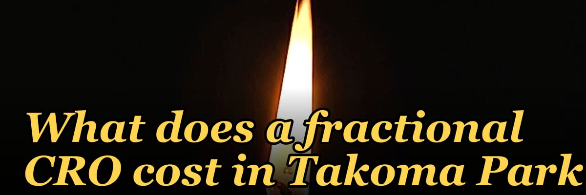 What does a fractional CRO cost in Takoma Park?