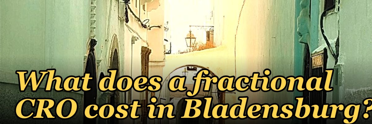 What does a fractional CRO cost in Bladensburg?