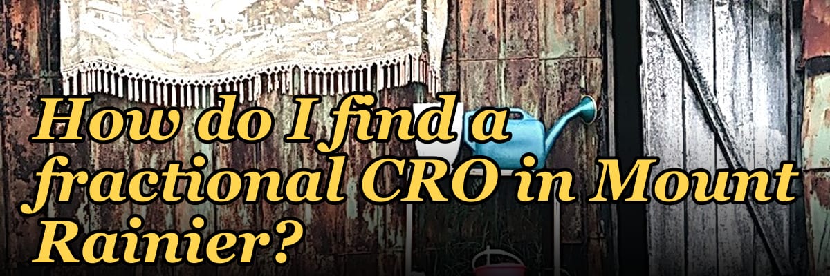 How do I find a fractional CRO in Mount Rainier?
