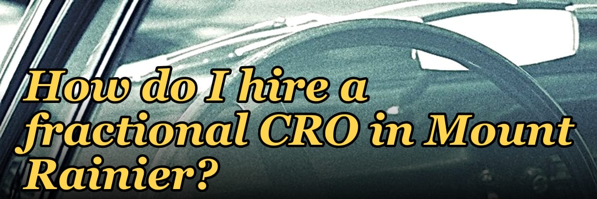 How do I hire a fractional CRO in Mount Rainier?