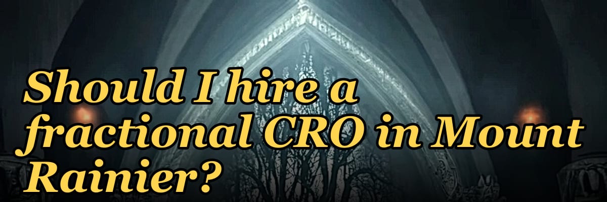 Should I hire a fractional CRO in Mount Rainier?