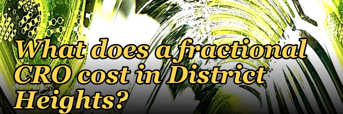 What does a fractional CRO cost in District Heights?