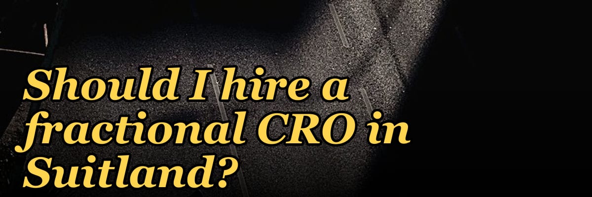 Should I hire a fractional CRO in Suitland?