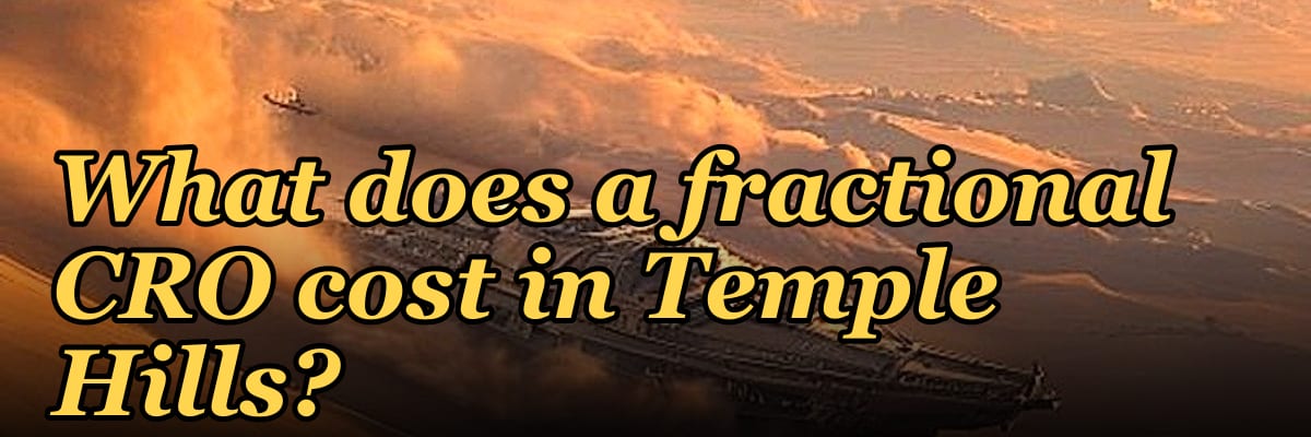 What does a fractional CRO cost in Temple Hills?