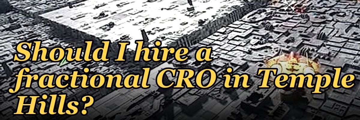Should I hire a fractional CRO in Temple Hills?