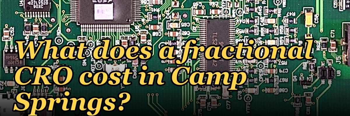 What does a fractional CRO cost in Camp Springs?