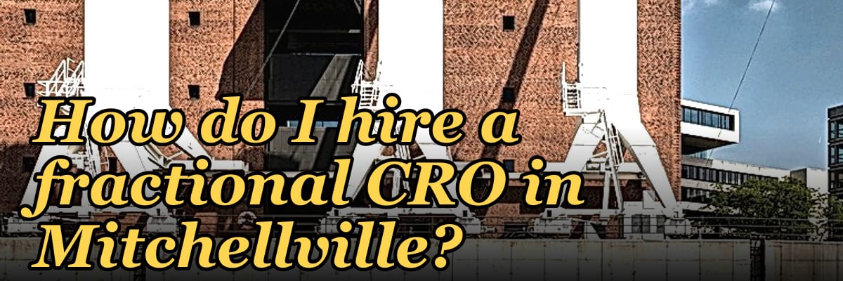 How do I hire a fractional CRO in Mitchellville?