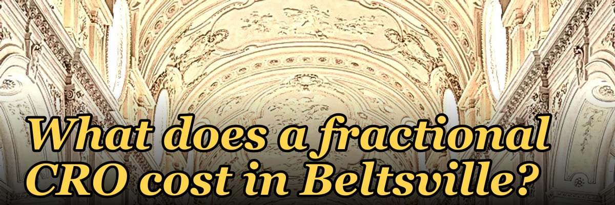 What does a fractional CRO cost in Beltsville?