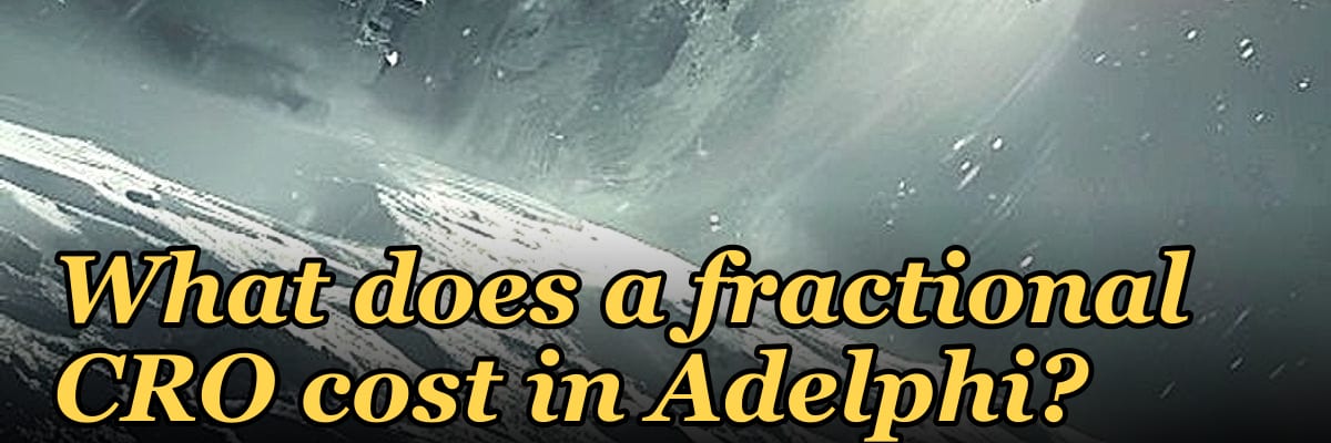 What does a fractional CRO cost in Adelphi?