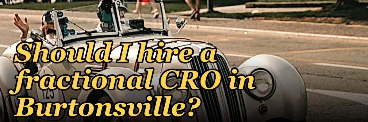 Should I hire a fractional CRO in Burtonsville?