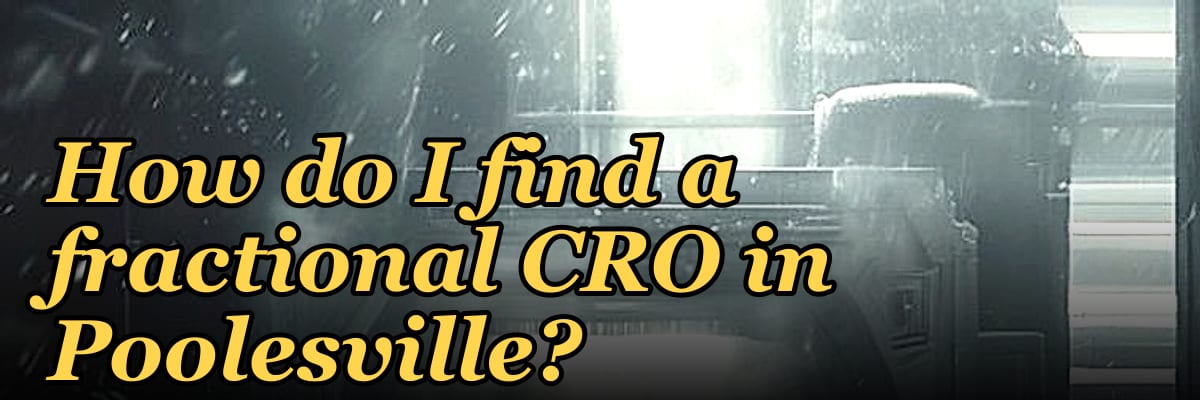 How do I find a fractional CRO in Poolesville?