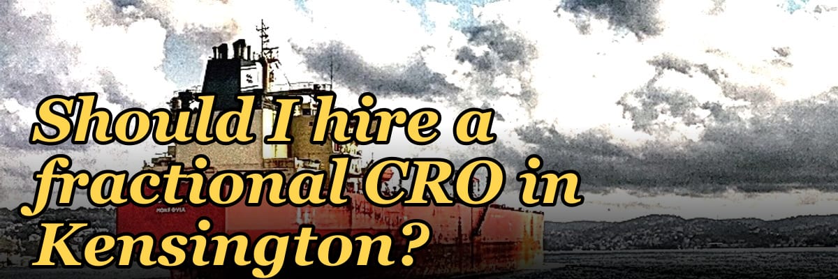 Should I hire a fractional CRO in Kensington?
