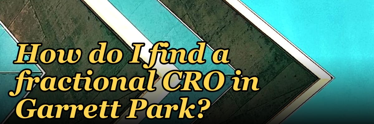 How do I find a fractional CRO in Garrett Park?