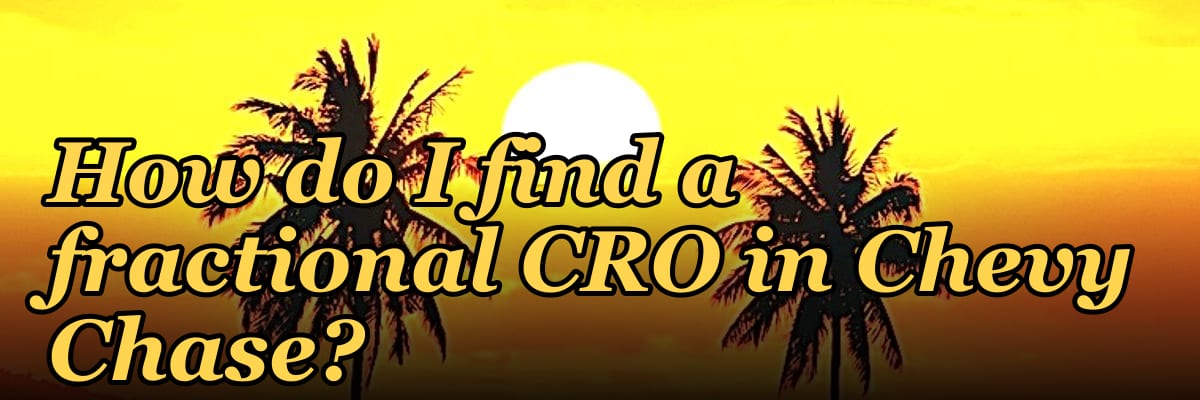 How do I find a fractional CRO in Chevy Chase?