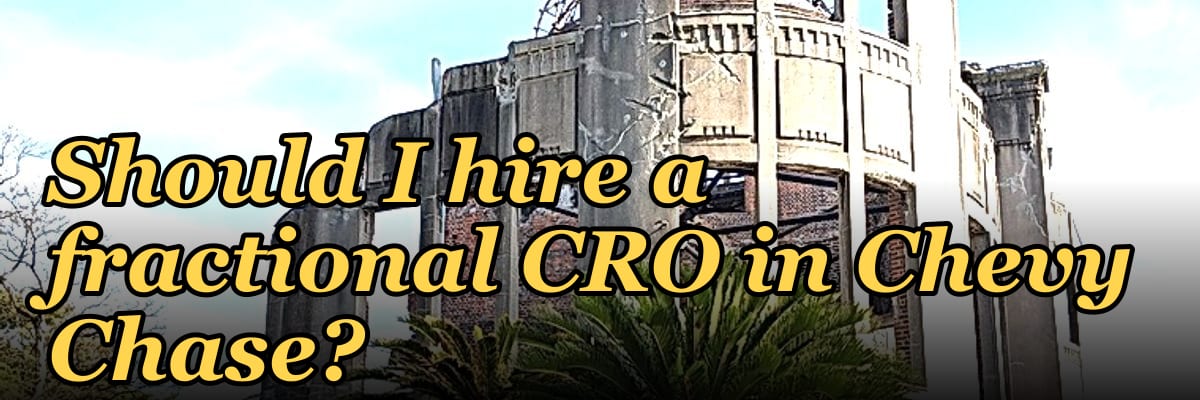 Should I hire a fractional CRO in Chevy Chase?