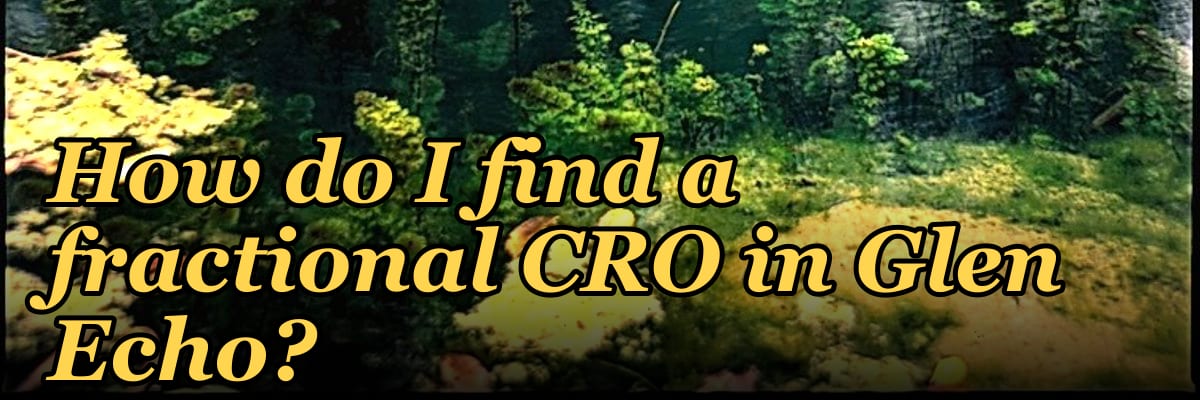 How do I find a fractional CRO in Glen Echo?