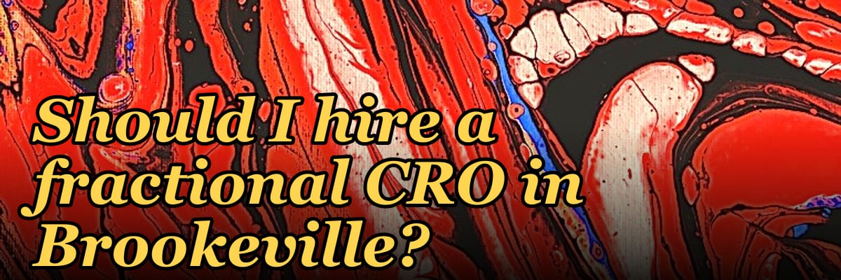 Should I hire a fractional CRO in Brookeville?