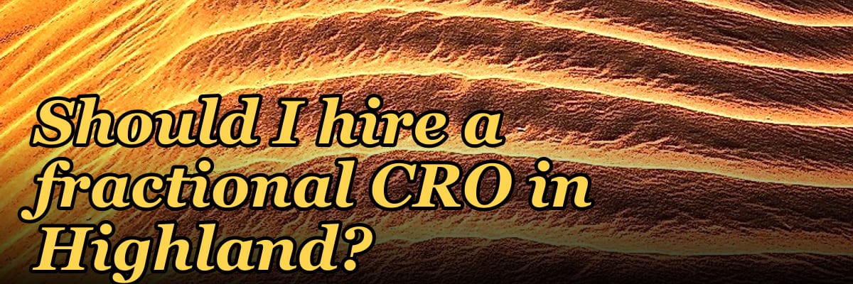 Should I hire a fractional CRO in Highland?