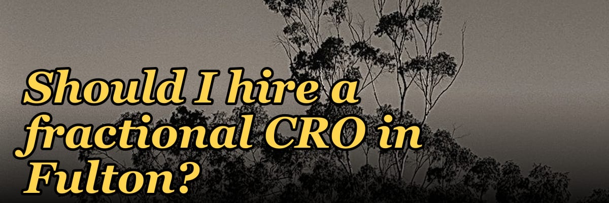 Should I hire a fractional CRO in Fulton?
