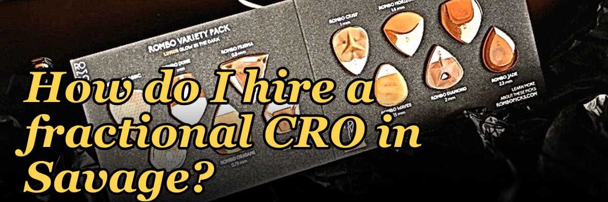 How do I hire a fractional CRO in Savage?